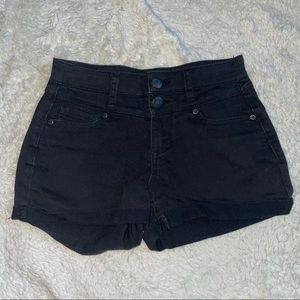 Black Aeropostale High Waisted Shorty